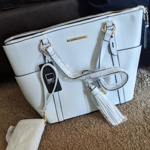 Light blue mia k collection purse large bag